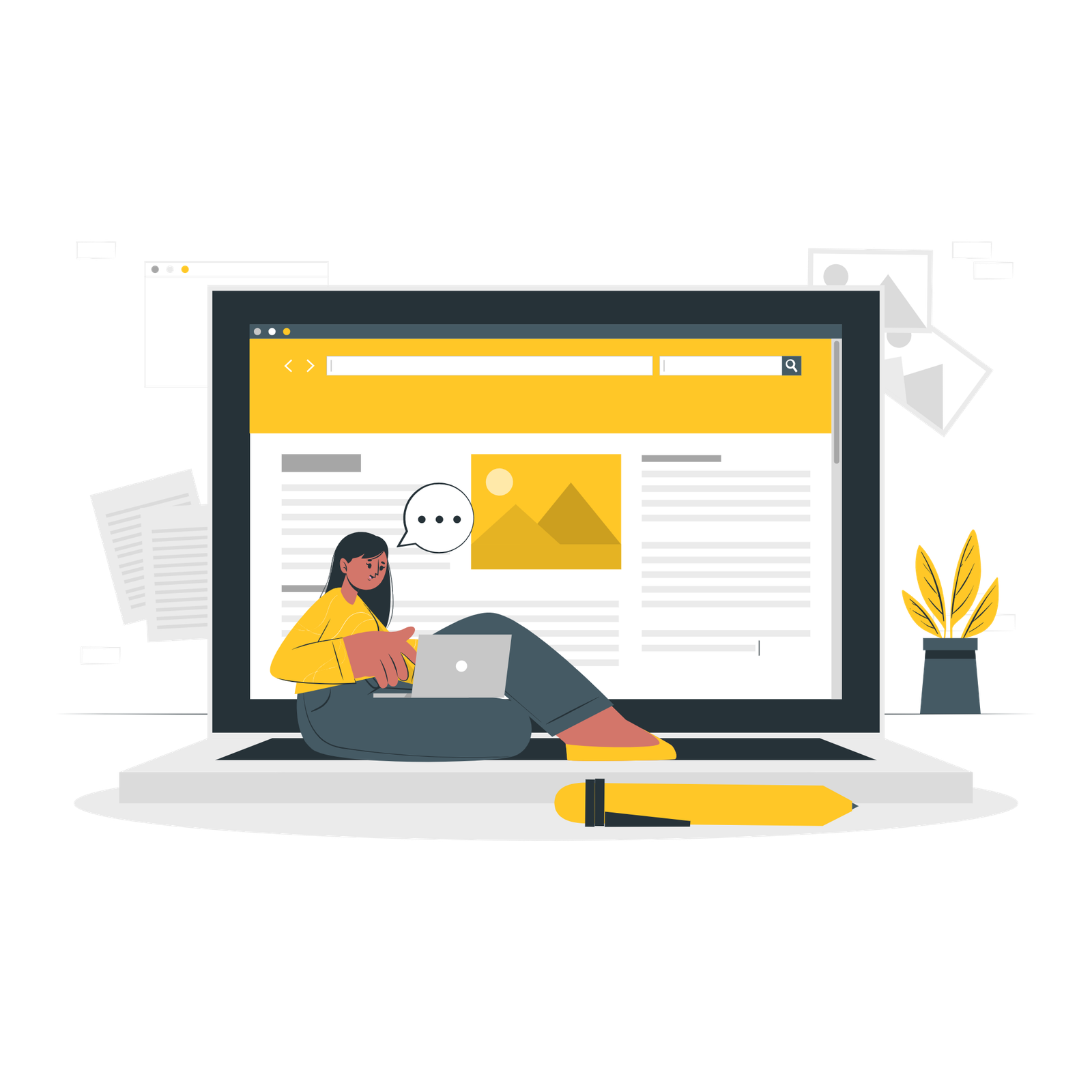 Website Copy Illustration