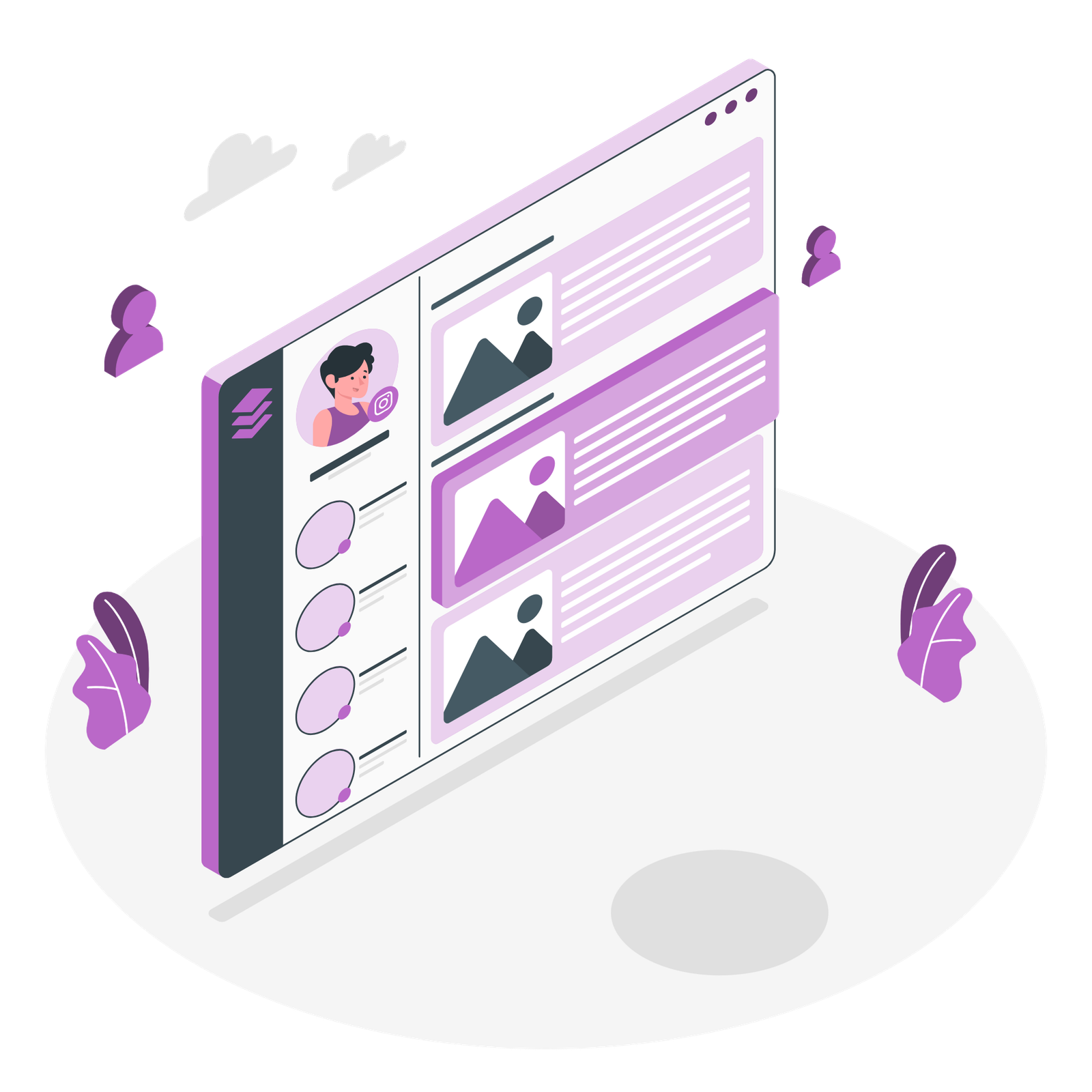 CRM Management Illustration
