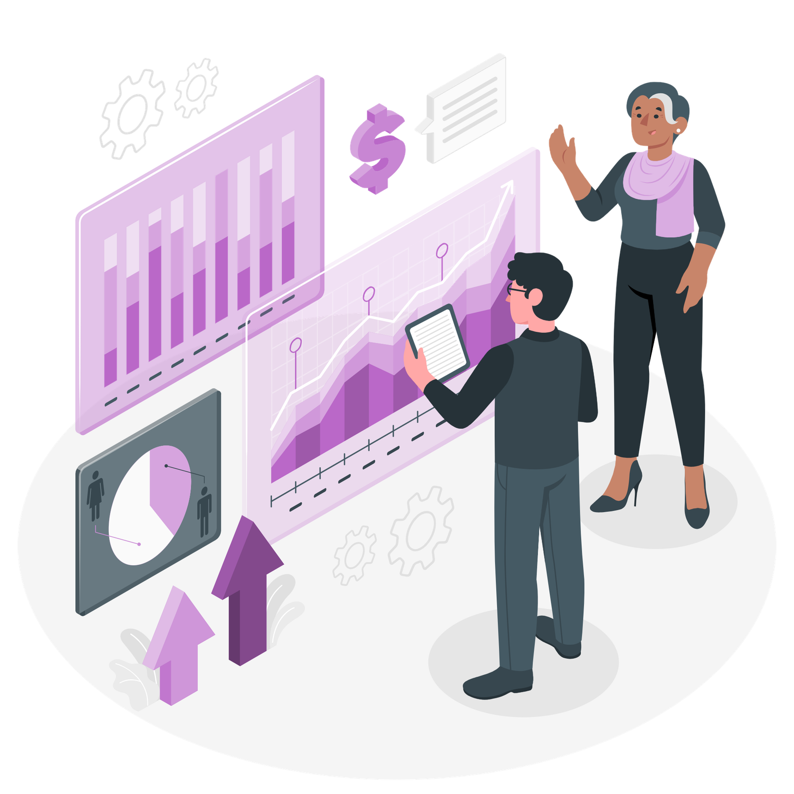 Analytics & Reporting Storyset PNG