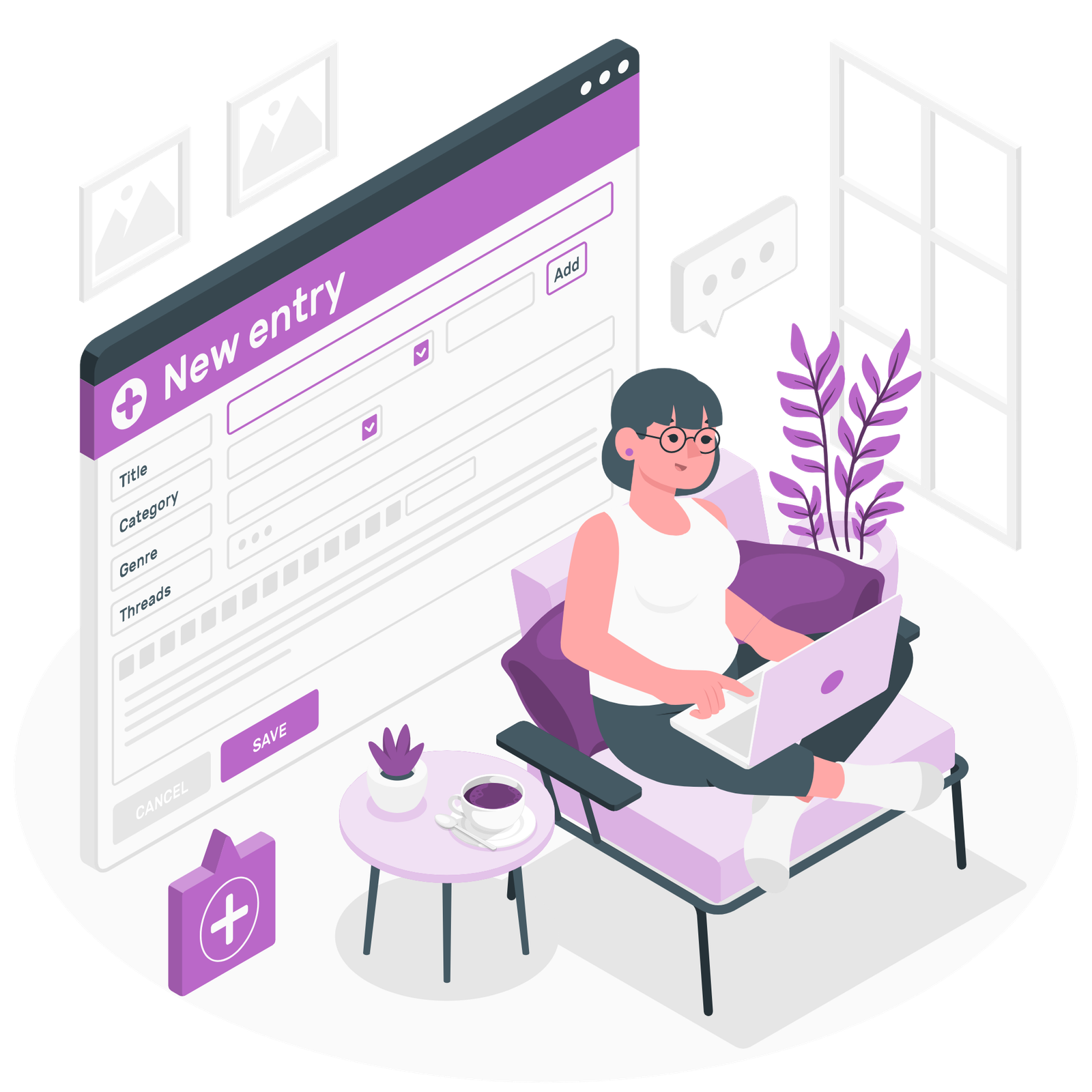 Data Entry and Cleanup Illustration