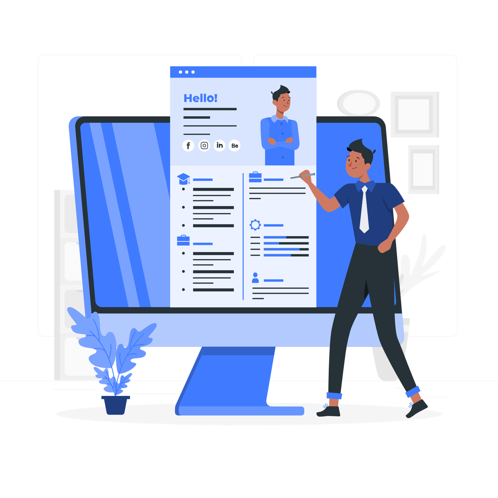 Candidate Sourcing Illustration