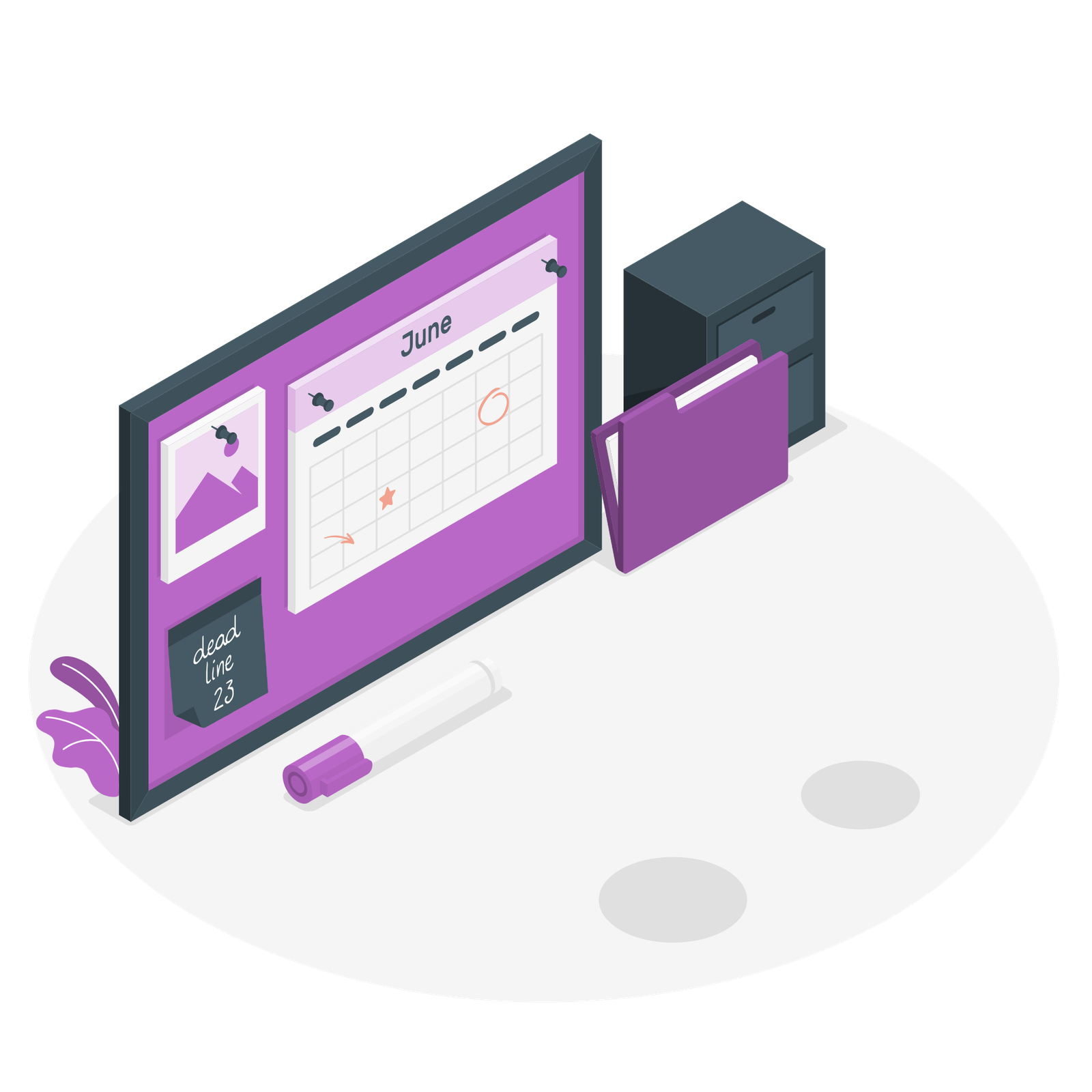 Travel & Meeting Scheduling Illustration