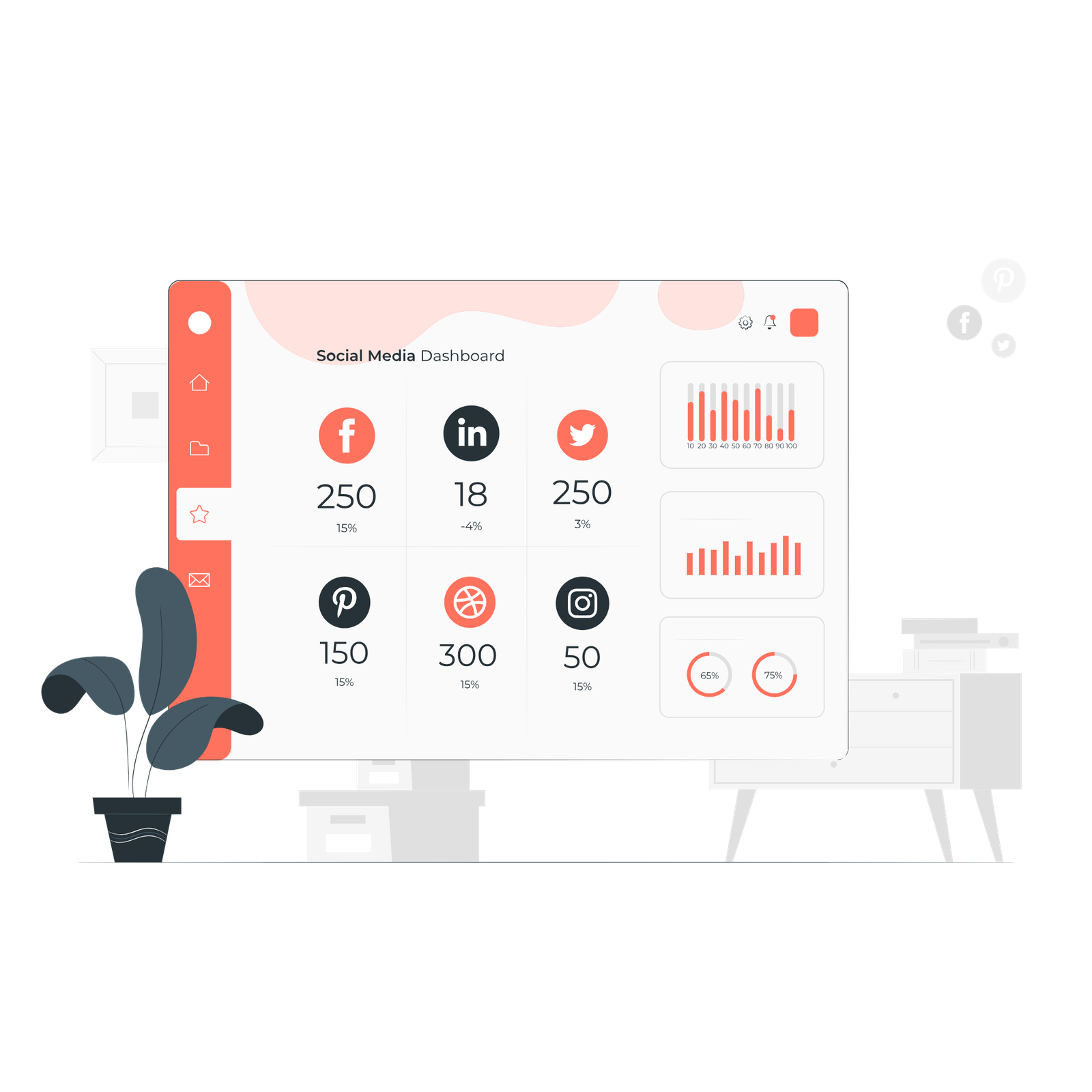 Content Scheduling & Posting Storyset PNG