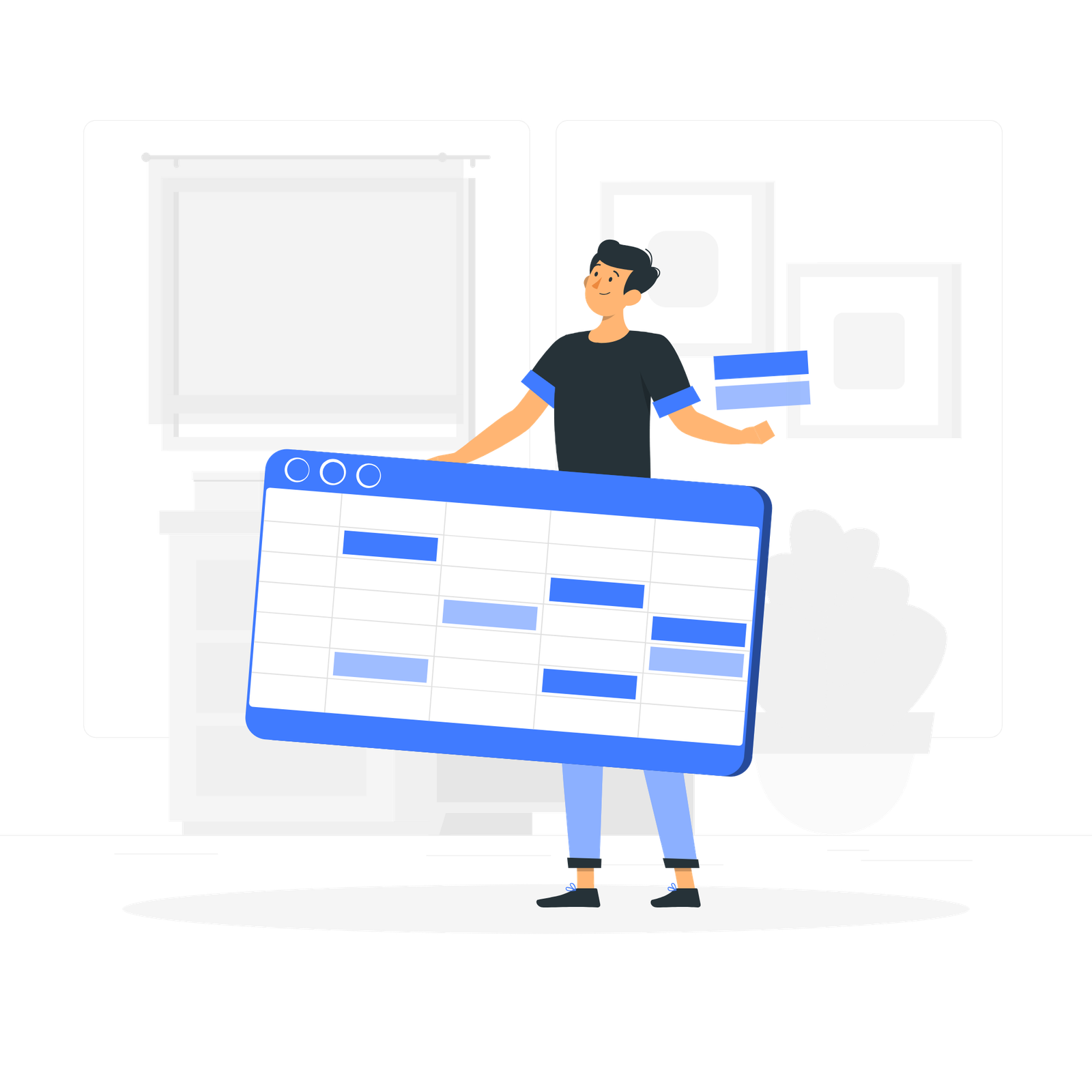 Spreadsheet Management Illustration