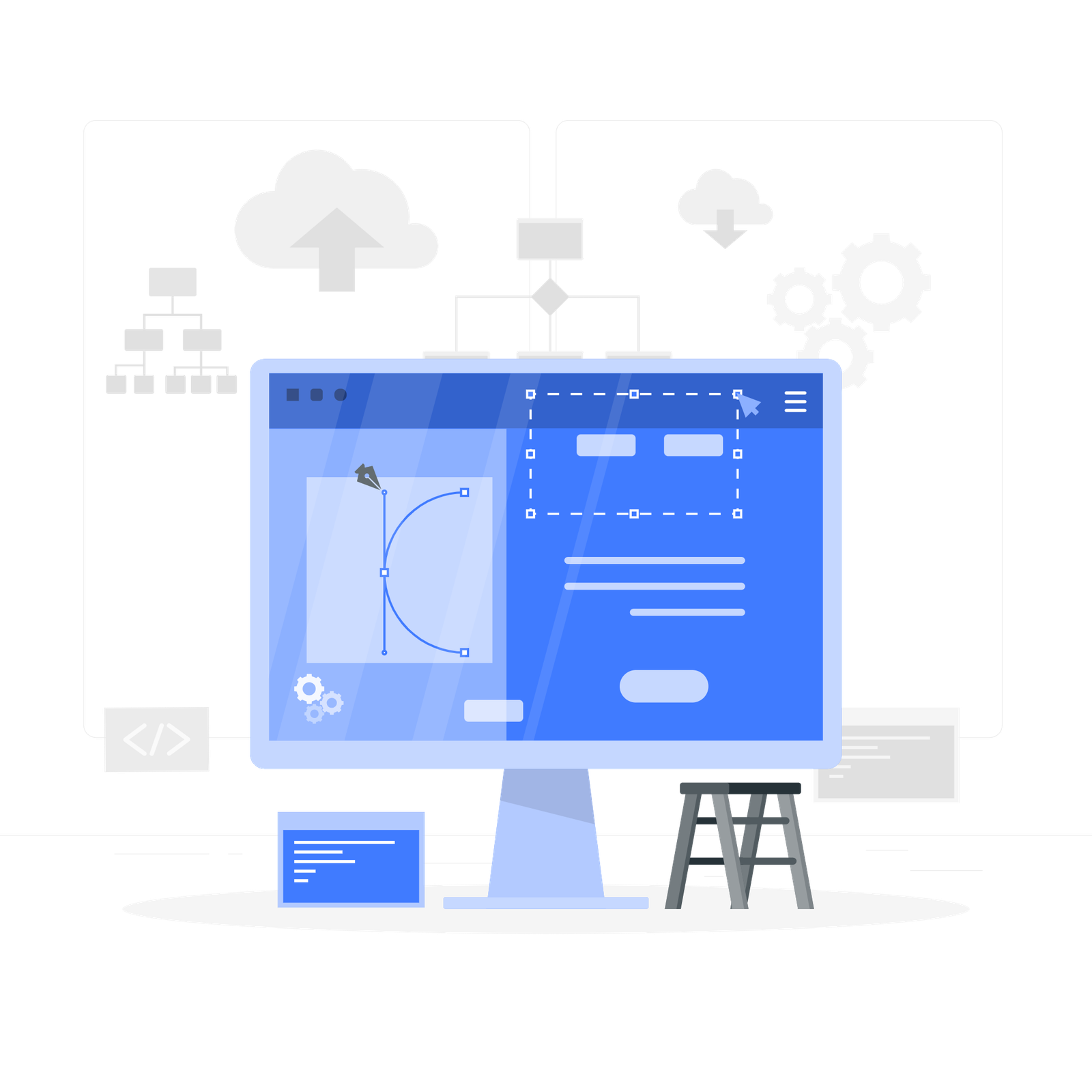 Website Design & UI/UX Storyset PNG